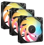 29362-Corsair RS120-R ARGB Carcasa del ordenador Ventilador 12 cm Negro 3 pieza(s)