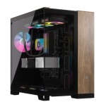 Corsair CC-9011282-WW carcasa de ordenador Midi Tower Negro, Nuez