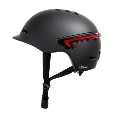 29421-YOUIN CASCO CON LED TRASTERO Y MANDO BLUETOOTH - L NEGRO