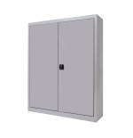 2949-ARMARIO METALICO PUERTAS BATIENTES 105X102X45 INCLUYE 2 BALDAS. COLOR GRIS. MEDIDA 102X105X45CM (LAXALXPR) ROCADA 1