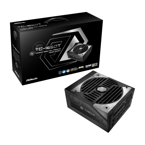 29542-Asrock Taichi TC-1650T unidad de fuente de alimentacion 1650 W 20+4 pin ATX ATX Negro