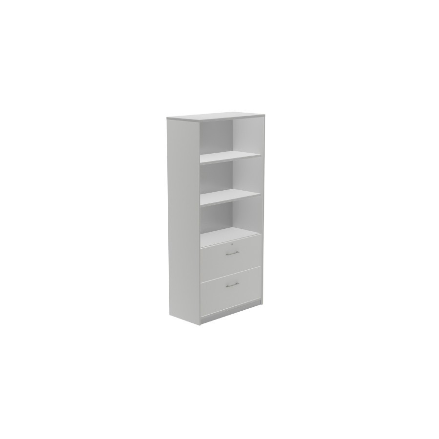 ARMARIO ALTO CARPETERO 195X90X45 ESTRUCTURA ALUMINIO/FRONTALES GRIS ROCADA 1102AN02V24