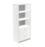 ARMARIO ALTO CARPETERO 195X90X45 ESTRUCTURA BLANCA/FRONTALES BLANCO ROCADA 1102AW04V24