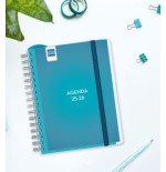 AGENDA DOCENTE 2025-2026 MAGISTRAL PERSONALIZABLE 4o 155X212 SEMANA VISTA HORIZONTAL AZUL+ FINOCAM 533380026