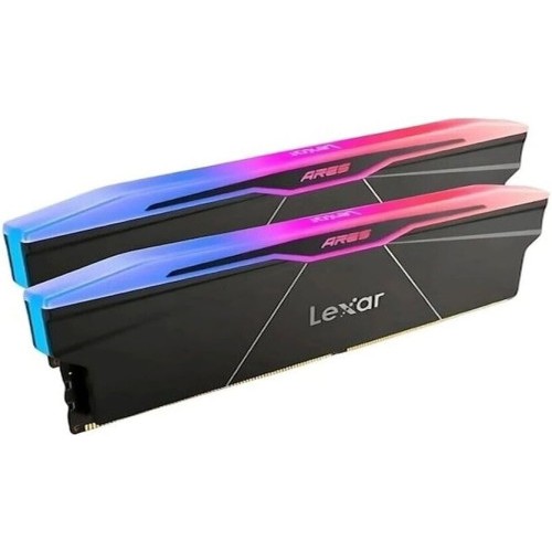 29707-LEXAR MEMORIA ARES 2.0 16 GB DDR5 6000 CL28 1.35V MEMORY WITH HEATSINK AND RGB LIGHTING,DUAL PACK, BLACK COLOR
