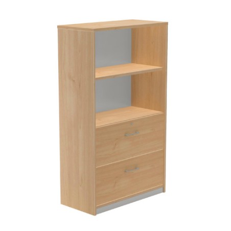 ARMARIO MEDIO CARPETERO 156X90X45 ESTRUCTURA ROBLE/FRONTALES ROBLE ROCADA 1056AR08V24