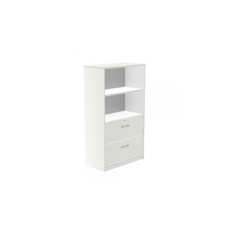 ARMARIO MEDIO CARPETERO 156X90X45 ESTRUCTURA BLANCA/FRONTALES BLANCO ROCADA 1056AW04V24