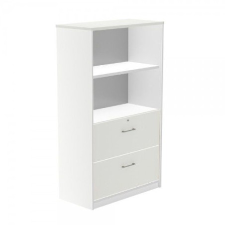 ARMARIO MEDIO CARPETERO 156X90X45 ESTRUCTURA BLANCA/FRONTALES BLANCO ROCADA 1056AW04V24