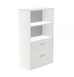 ARMARIO MEDIO CARPETERO 156X90X45 ESTRUCTURA BLANCA/FRONTALES BLANCO ROCADA 1056AW04V24