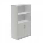 2978-ARMARIO MEDIO CON PUERTAS BAJAS 156X90X45 ESTRUCTURA ALUMINIO/PUERTAS GRIS ROCADA 1057AN02V24