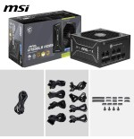 29786-FUENTE ALIMENTACION MSI MAG A750GLS PCIE5,PSU,750W,80 PLUS GOLD,MODULAR,120MM,ACTIVE PFC,PCI-E 5.0 (16 PIN)X1,PCI-