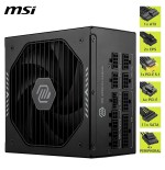 29789-FUENTE ALIMENTACION MSI MAG A1000GLS PCIE5,PSU,1000W,80 PLUS GOLD,MODULAR,135MM,ACTIVE PFC,PCI-E 5.0 (16 PIN)X1,PC