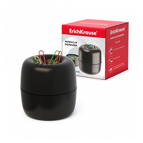 29798-DISPENSADOR PARA LOS CLIPS CON 30 CLIPS DE COLORES ERICH KRAUSE 605