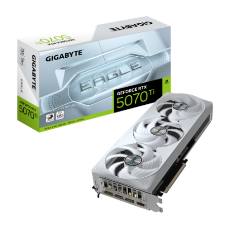 29804-GIGABYTE GeForce RTX 5070 Ti EAGLE OC ICE SFF 16G Tarjeta Grafica - 16GB GDDR7, 256 bits, PCI-E 5.0, XXXX MHz Core