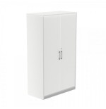 2983-ARMARIO MEDIO CON PUERTAS 156X90X45 ESTRUCTURA BLANCA/PUERTAS BLANCO ROCADA 1058AW04V24
