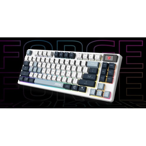 29831-TECLADO MSI FORGE GK600 TKL W SKY ES