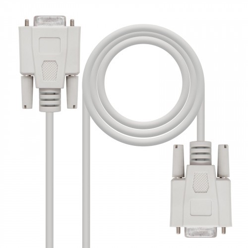 29910-Nanocable CABLE SERIE NULL MODEM, DB9/H-DB9/H, 1.8 M