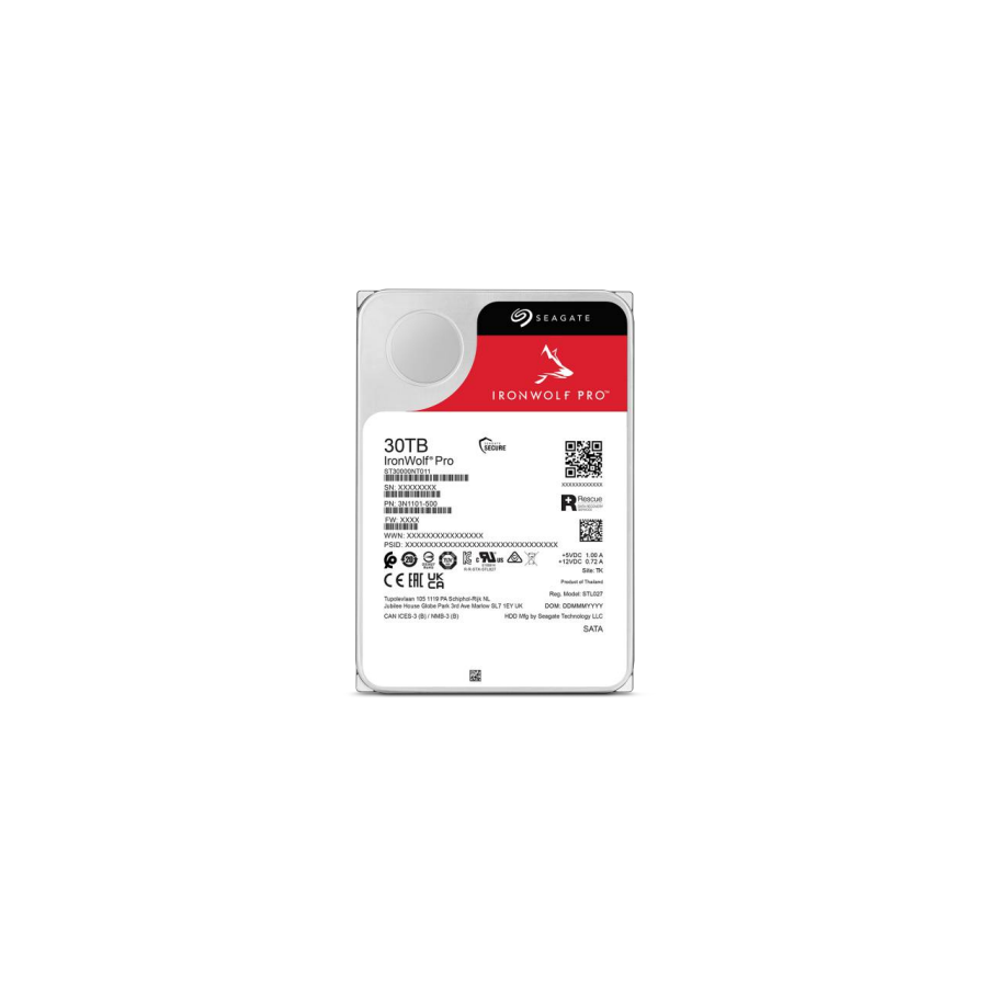 29937-Seagate IronWolf Pro ST30000NT011 disco duro interno 30 TB 7200 RPM 512 MB 3.5" Serial ATA III