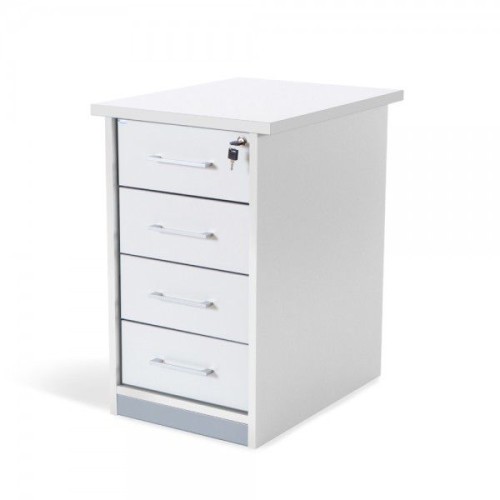 3002-CAJONERA BUCK 4 CAJONES. LATERALES BLANCO / TECHO + FRENTE BLANCO ROCADA 4005AW04V24