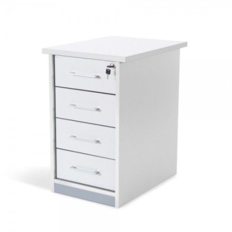 3002-CAJONERA BUCK 4 CAJONES. LATERALES BLANCO / TECHO + FRENTE BLANCO ROCADA 4005AW04V24