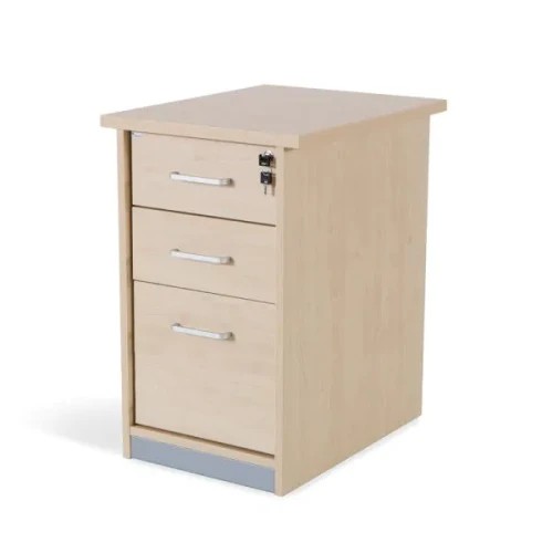 3003-CAJONERA BUCK 2 CAJONES + CARPETERO. LATERALES HAYA / TECHO + FRENTE HAYA ROCADA 4006AA01V24