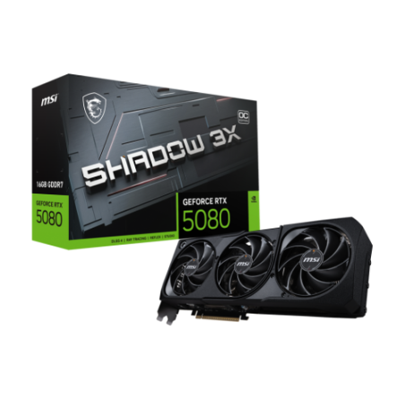 MSI GEFORCE RTX 5080 16G SHADOW 3X OC tarjeta grafica NVIDIA 16 GB GDDR7