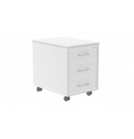 3010-CAJONERA BUCK MOVIL 3 CAJONES. COLOR: ESTRUCTURA BLANCA / FRONTAL BLANCO ROCADA 4003AW04V24