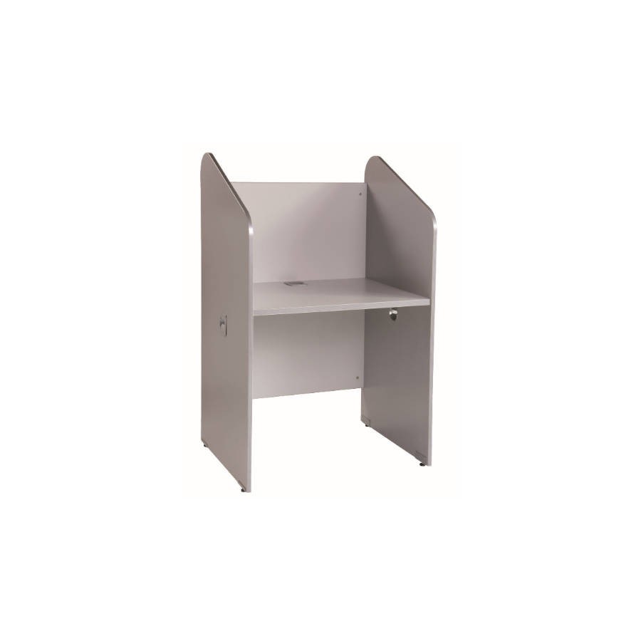 3015-MESA CALL CENTER INDIVIDUAL ALUMINIO / GRIS. MEDIDAS 84X132X65CM ( LARGO X ALTO X PROFUNDIDAD) ROCADA 5501AB02