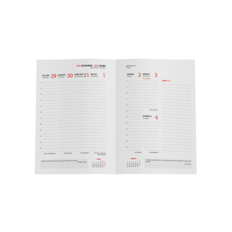 30198-AGENDA 2026 PARIS S/V 15x21 NEGRO CATALAN INGRAF 356574