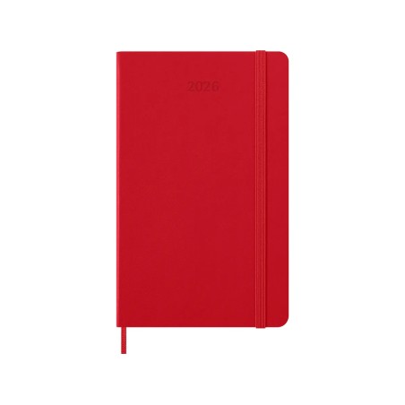 30221-AGENDA 2026 TAPA DURA 12 MESES DIARIA L (13 X 21 CM) ROJO MOLESKINE DHF212DC3Y26