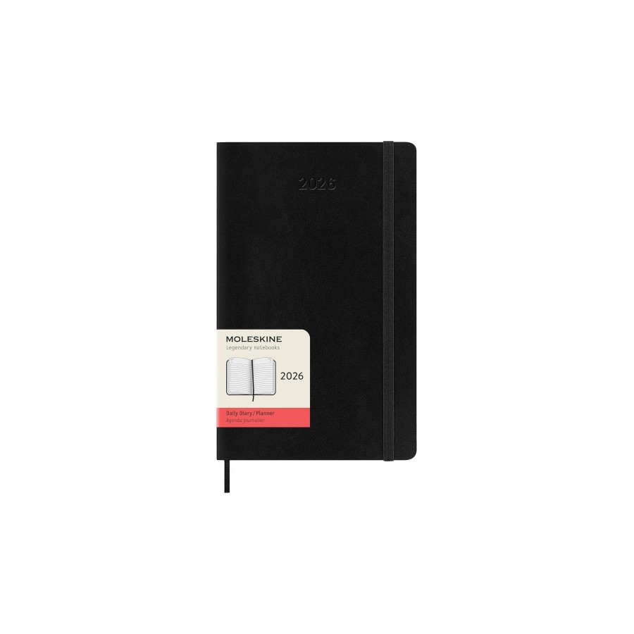 30229-AGENDA 2026 TAPA BLANDA 12 MESES DIARIA L (13 X 21 CM) NEGRA MOLESKINE DSB12DC3Y26