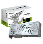 GIGABYTE AORUS GeForce RTX 5090 MASTER ICE 32G Tarjeta Grafica - 32GB GDDR7, 512 bits, PCI-E 5.0, XXXX MHz Frecuencia Base, 3 x 