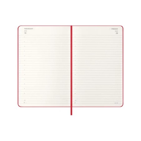 30286-AGENDA 2026 TAPA DURA 12 MESES DIARIA L (13 X 21 CM) ROJO MOLESKINE DHF212DC3Y26