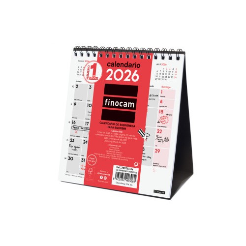 30287-CALENDARIO 2026 SOBREMESA NEUTRO ESCRIBIR XS 140X150MM FINOCAM 780140026