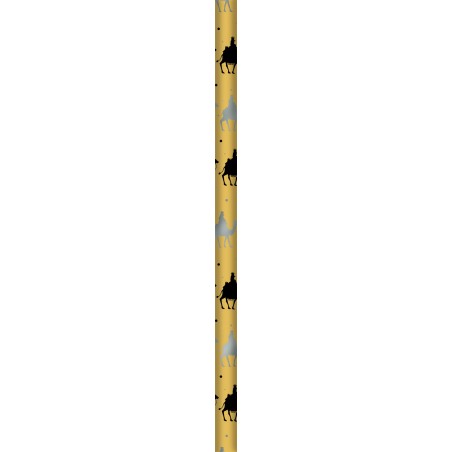 30310-PAPEL DE REGALO ORO / PLATA METALIZADO REYES MAGOS 70X500 CM BSIMARK 333716