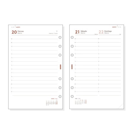 30371-RECAMBIO ANUAL 2026 R598 OPEN500 117X181MM DIA PAGINA FINOCAM 711670026