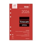 30374-RECAMBIO ANUAL 2026 R599 OPEN500 117X181MM SEMANA VISTA VERTICAL FINOCAM 711500026