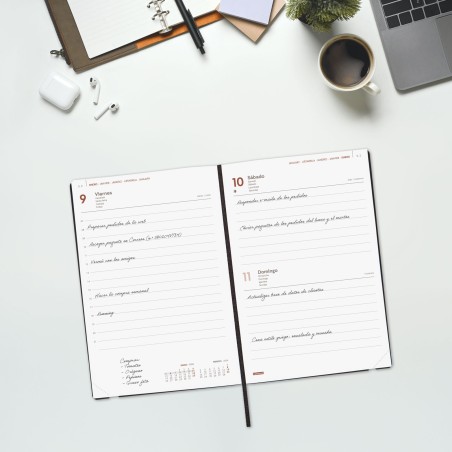 30409-AGENDA 2026 DYNAMIC MARA Y10 140X204MM DIA PAGINA AZUL FINOCAM 621161026