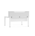 3041-MODULO RECEPCION ALTILLO 140CM BLANCO / BLANCO. MEDIDAS 140X40X30CM. (MESA NO INCLUIDA EN EL PRECIO, SE COMPRA APAR