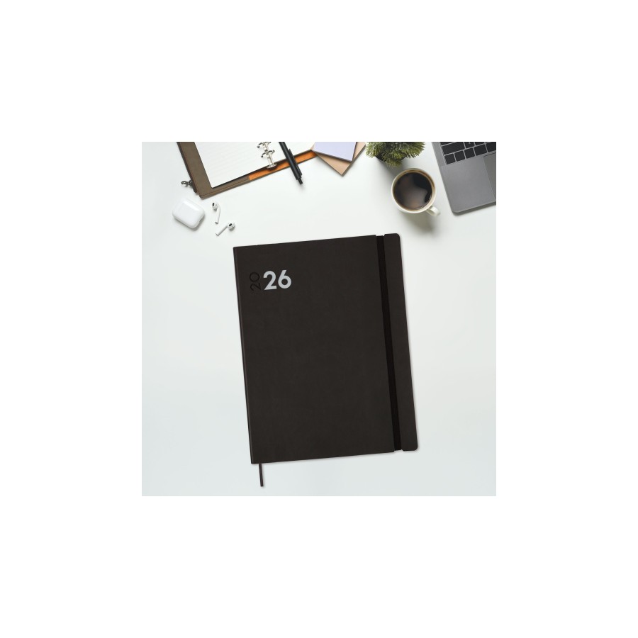 30427-AGENDA 2026 DYNAMIC MARA Y12 210X270MM DIA PAGINA NEGRO FINOCAM 621186026