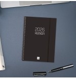 30438-AGENDA 2026 BASIC OPAQUE E10 155X212MM SEMANA VISTA HORIZONTAL NEGRO FINOCAM 742766026