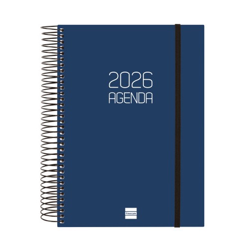 30444-AGENDA 2026 BASIC OPAQUE E10 155X212MM DIA PAGINA AZUL FINOCAM 742911026