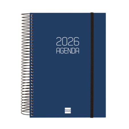 30444-AGENDA 2026 BASIC OPAQUE E10 155X212MM DIA PAGINA AZUL FINOCAM 742911026