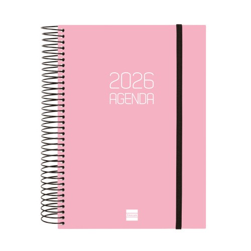 30447-AGENDA 2026 BASIC OPAQUE E10 155X212MM DIA PAGINA ROSA FINOCAM 742914526