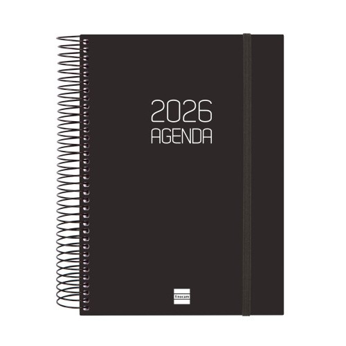 30449-AGENDA 2026 BASIC OPAQUE E10 155X212MM DIA PAGINA NEGRO FINOCAM 742916026