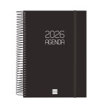 30449-AGENDA 2026 BASIC OPAQUE E10 155X212MM DIA PAGINA NEGRO FINOCAM 742916026