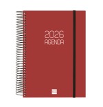 30451-AGENDA 2026 BASIC OPAQUE E10 155X212MM DIA PAGINA BURDEOS FINOCAM 742917426