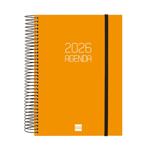 30454-AGENDA 2026 BASIC OPAQUE E10 155X212MM DIA PAGINA NARANJA FINOCAM 742912926