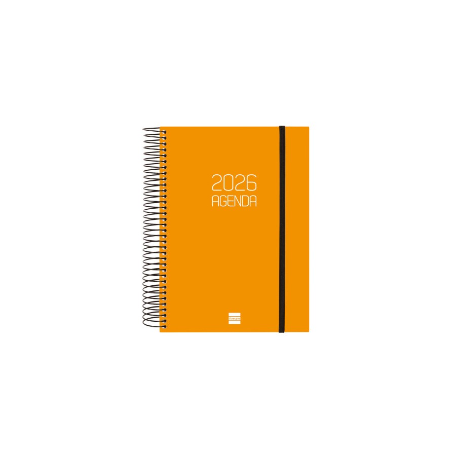 30454-AGENDA 2026 BASIC OPAQUE E10 155X212MM DIA PAGINA NARANJA FINOCAM 742912926
