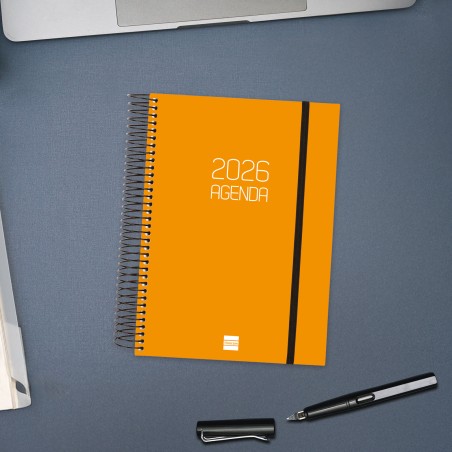 30455-AGENDA 2026 BASIC OPAQUE E10 155X212MM DIA PAGINA NARANJA FINOCAM 742912926